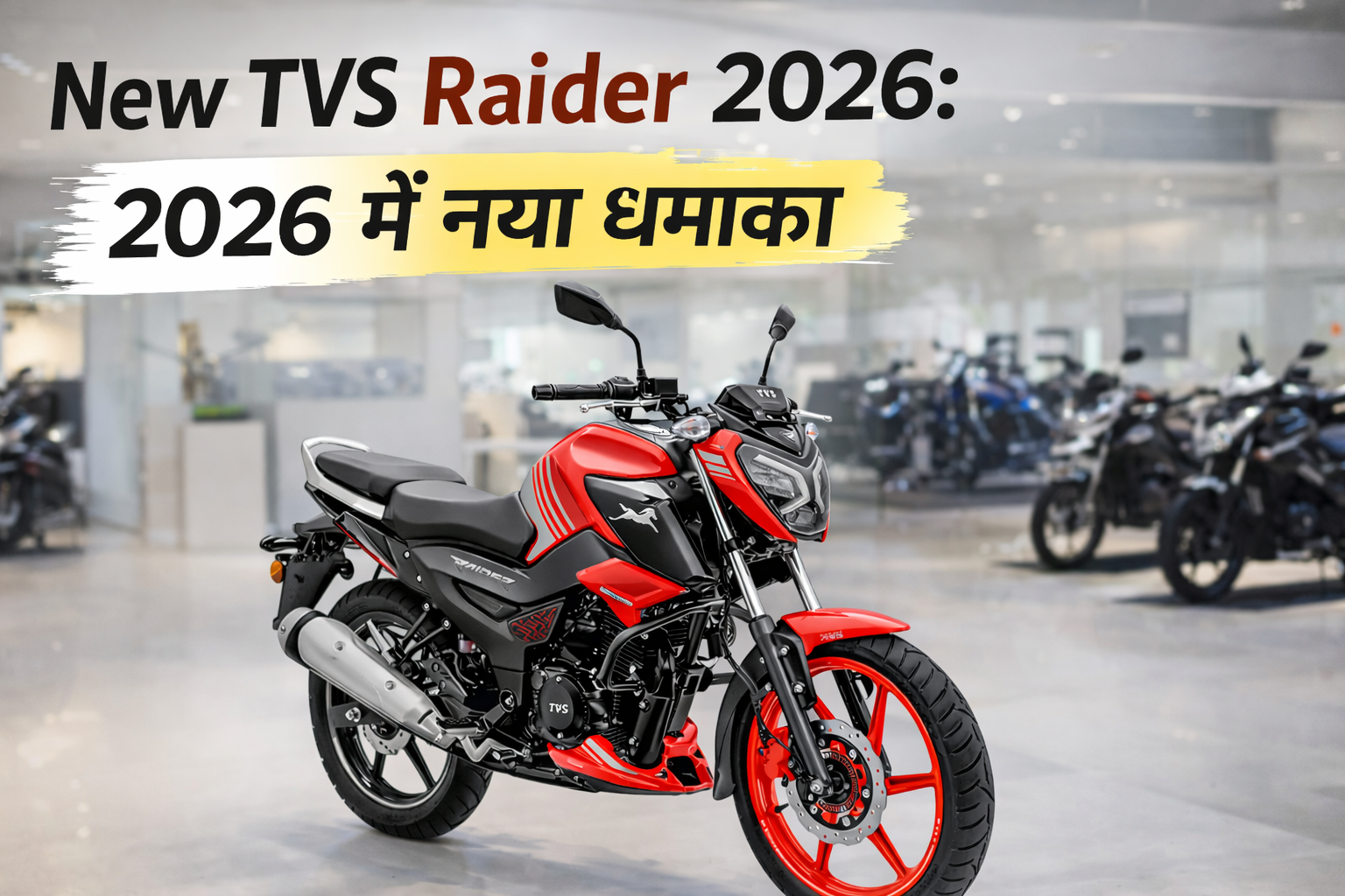 New TVS Raider 2026: बाइक्स की दुनिया में नया धमाका